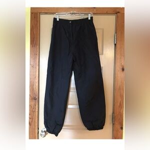 Men's Black Elastic Waist Joggers